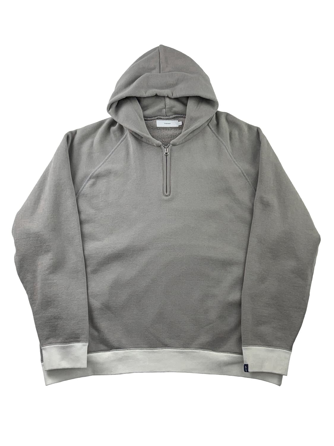 그라프페이퍼 x 루프휠러 하프 지퍼 파카 그레이 상품이미지1