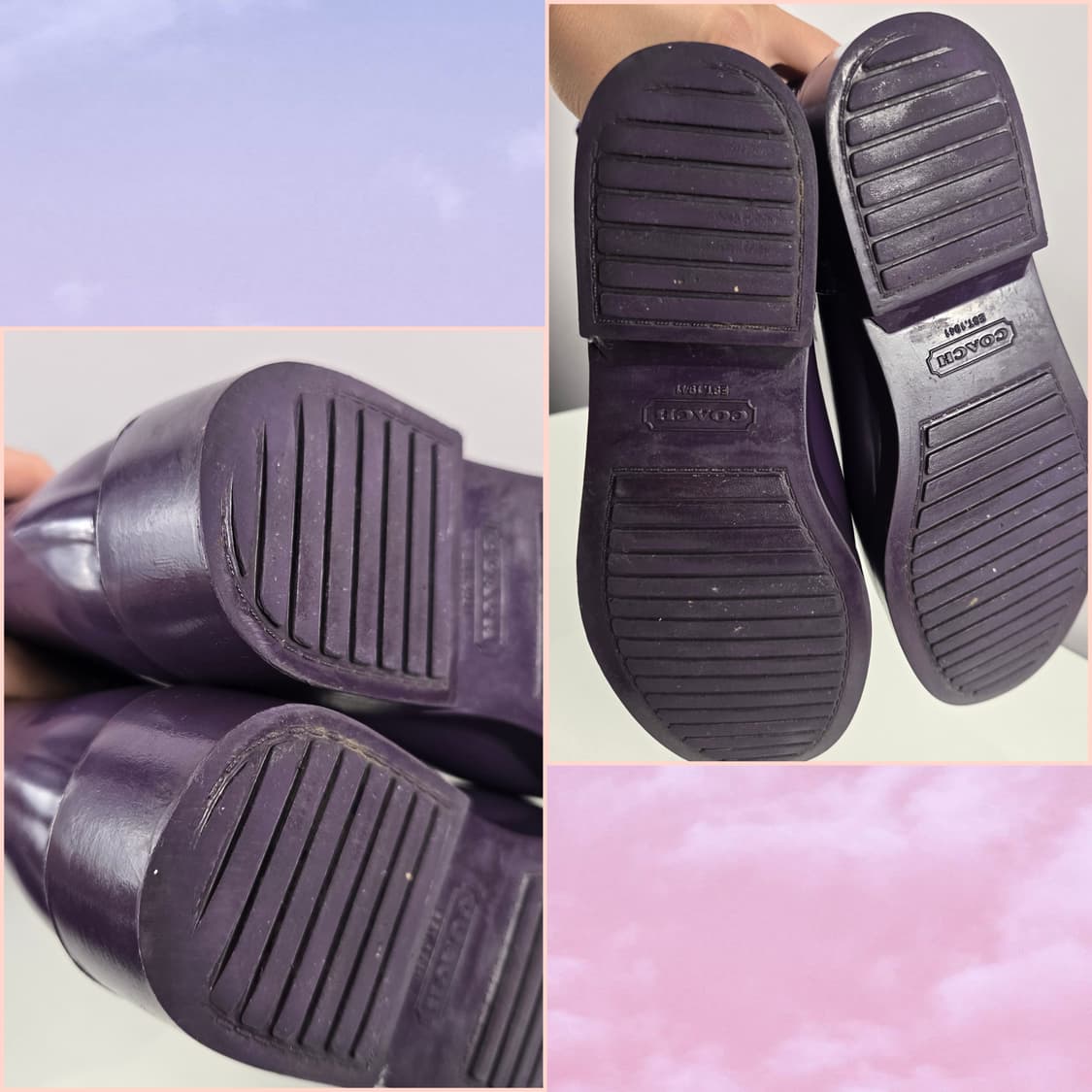 COACH 코치 레인 부츠 장화 8B 245-250 신발 정품 상품이미지10