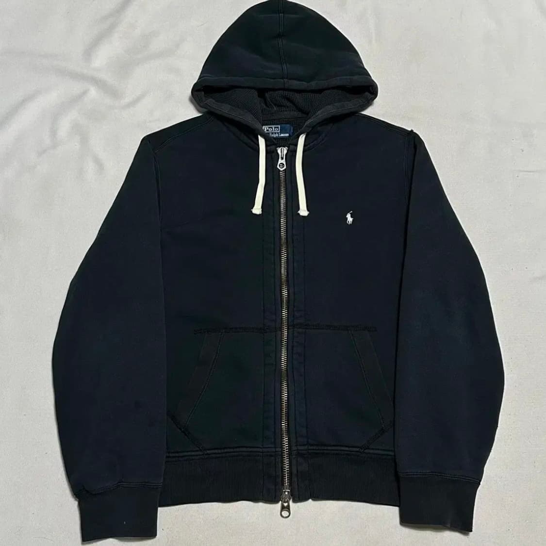 폴로랄프로렌 화이트 포니 네이비 후드집업 상품이미지2