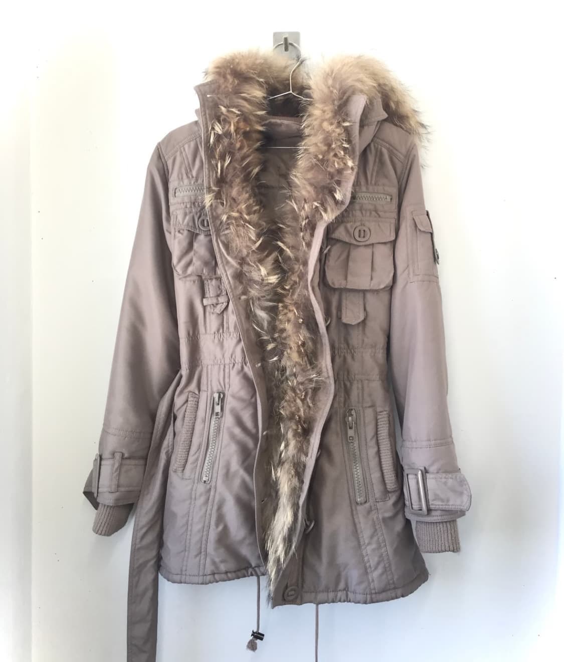 O0s Belted Fur Buttons Jaket 상품이미지1