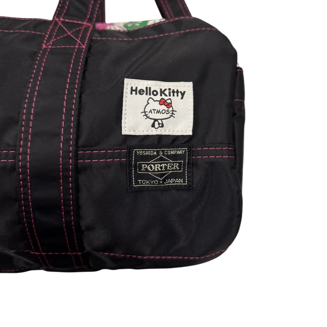 포터 x 아트모스 x 헬로키티 2way 보스턴백 블랙 상품이미지4