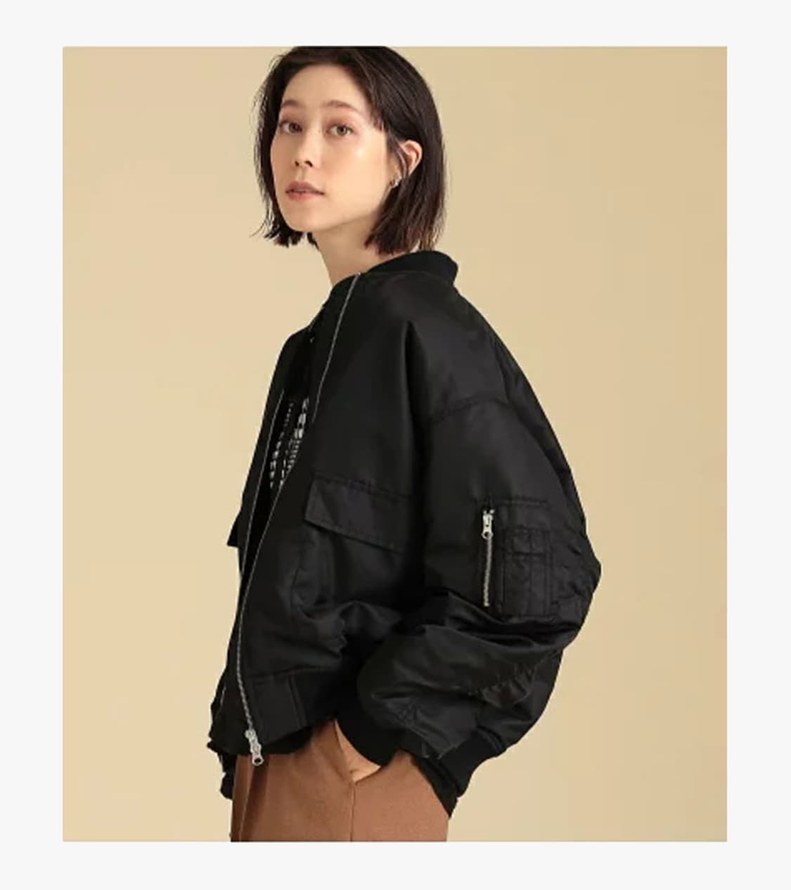 RAY BEAMS - SHIRRING MA-1 상품이미지2