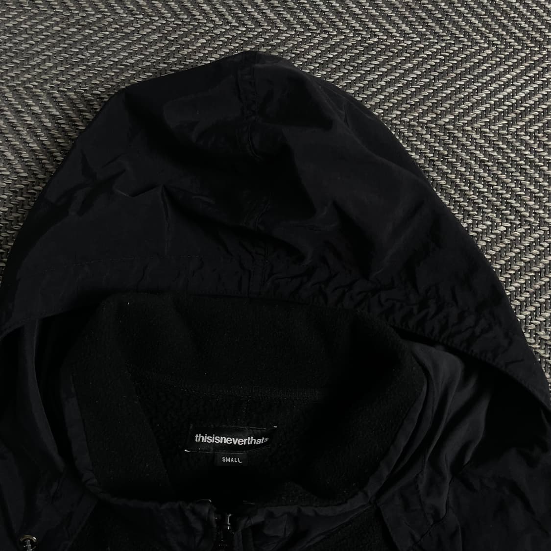 디스이즈네버댓 스펠 빅로고 후드 플리스 자켓o 3824 상품이미지4