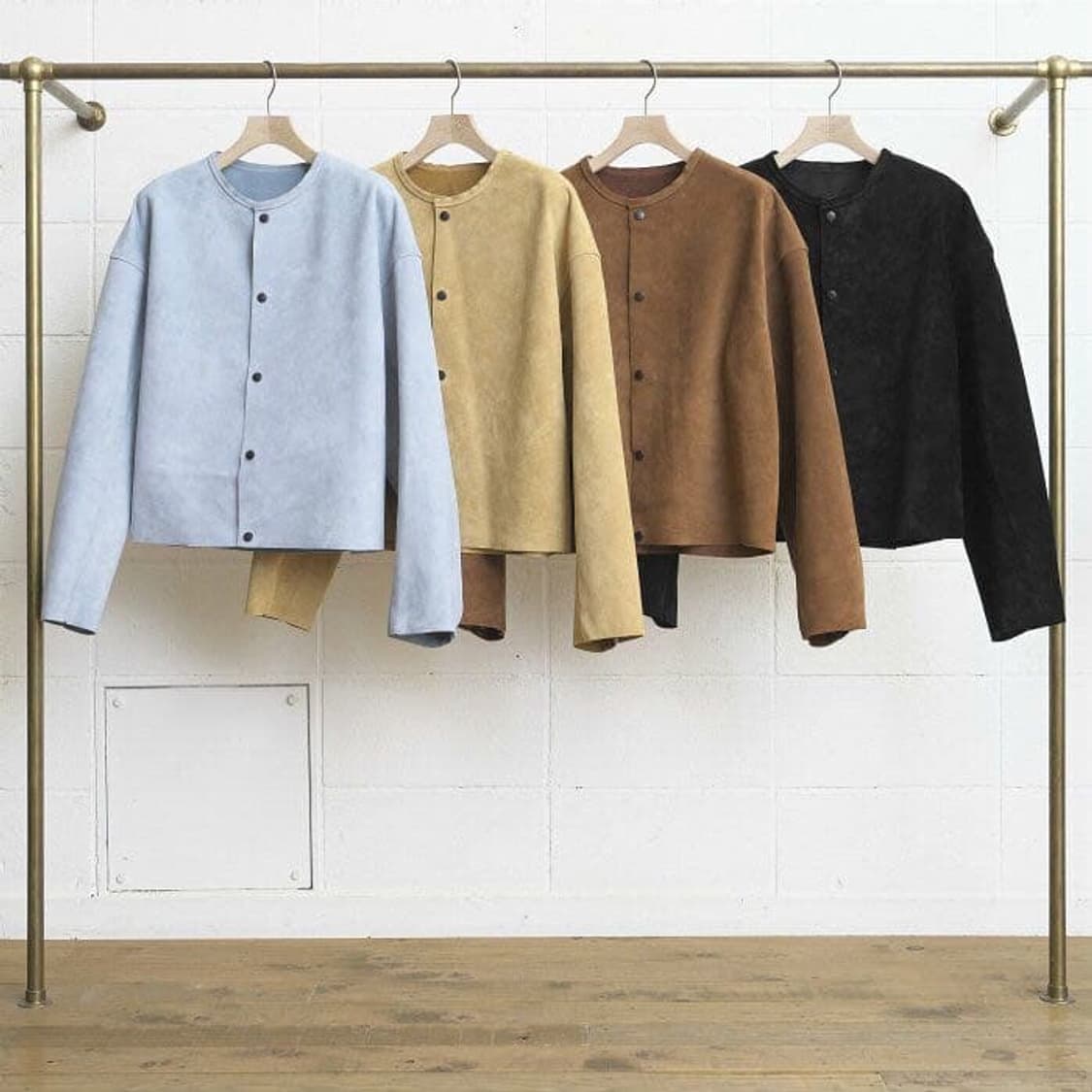 언유즈드 레더 숏 자켓 상품이미지1