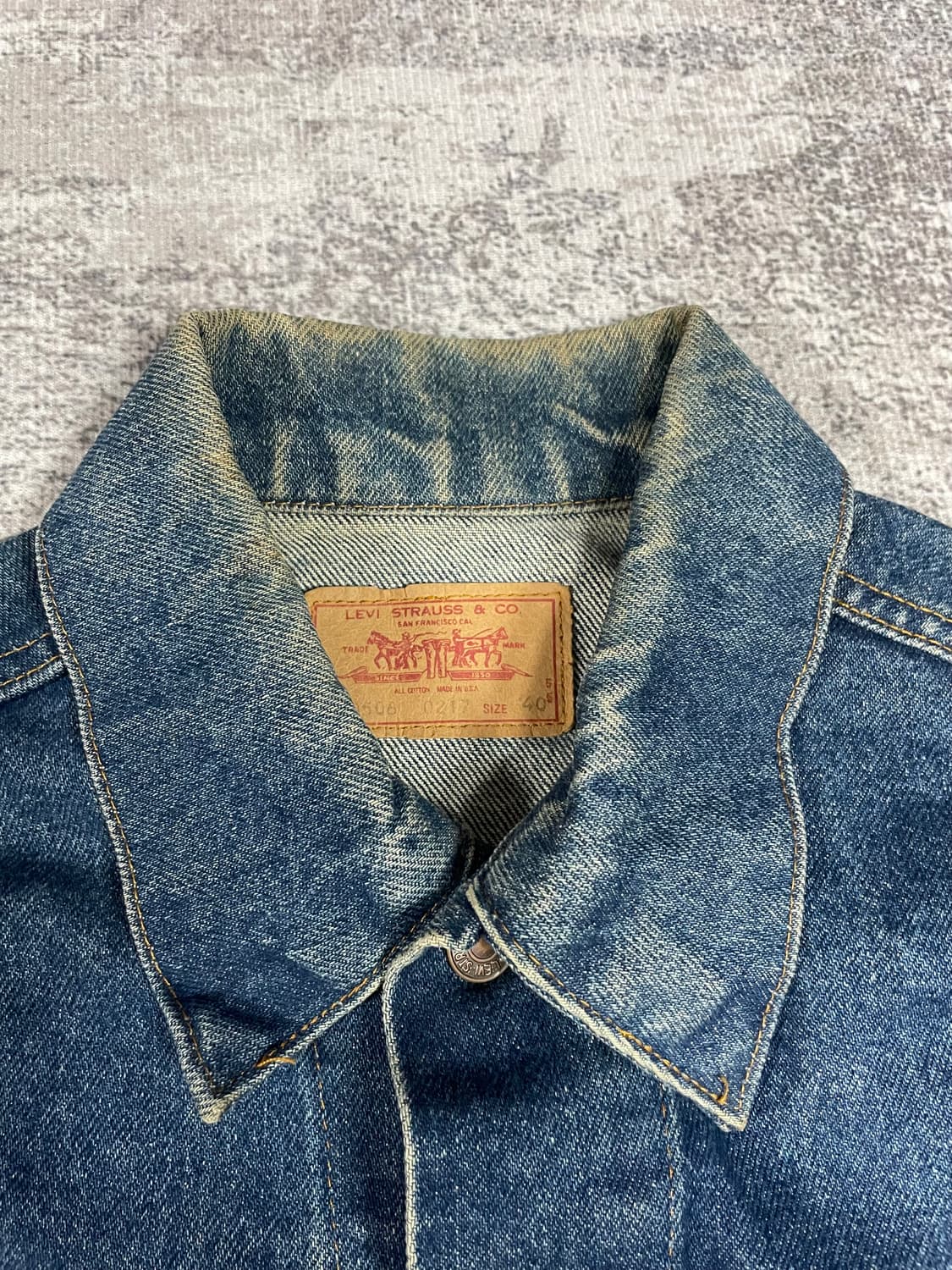 80s USA vintage Levis 트러커 3세대 상품이미지5