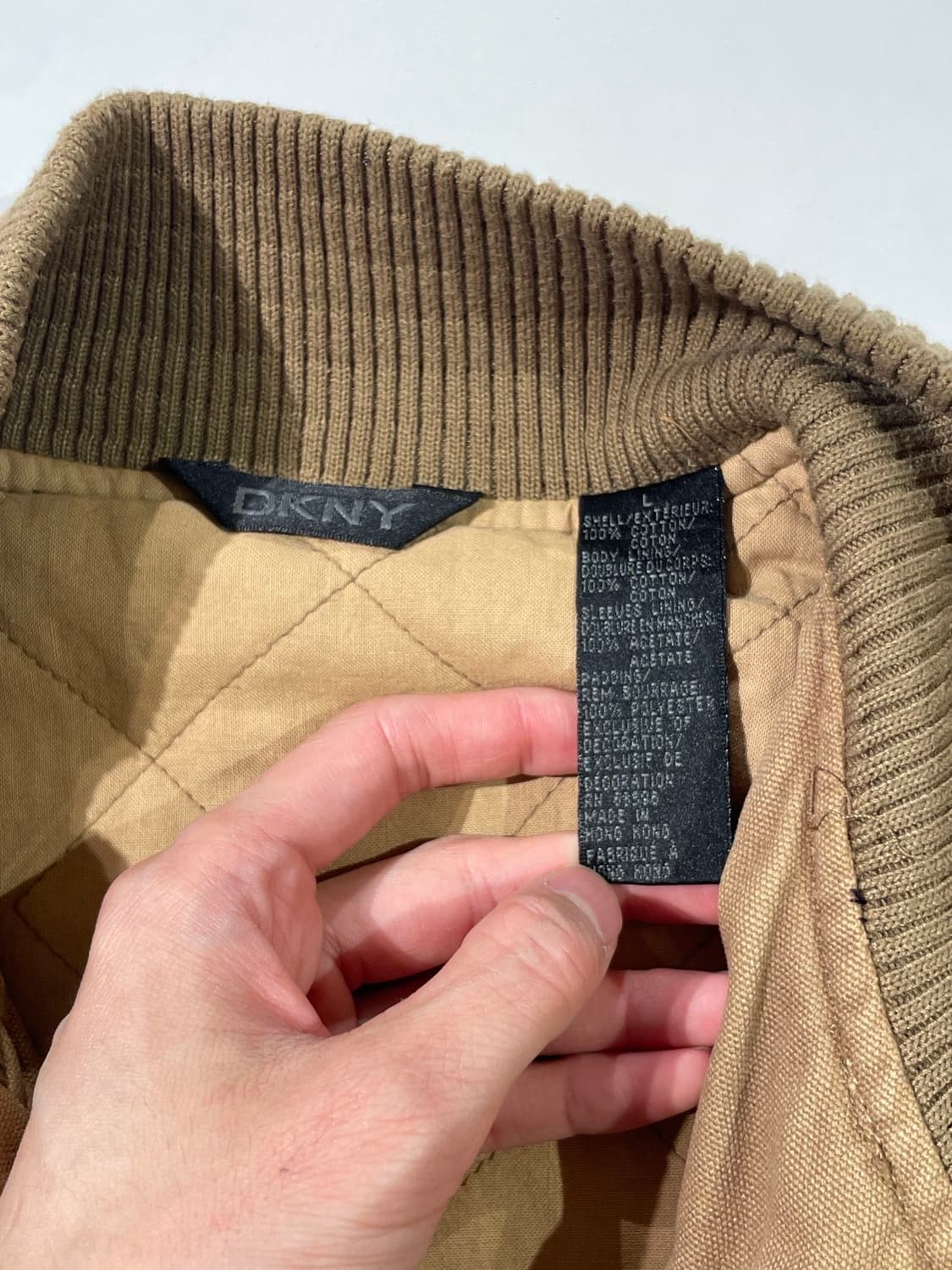 dkny 카키 코튼 집업 자켓 상품이미지7