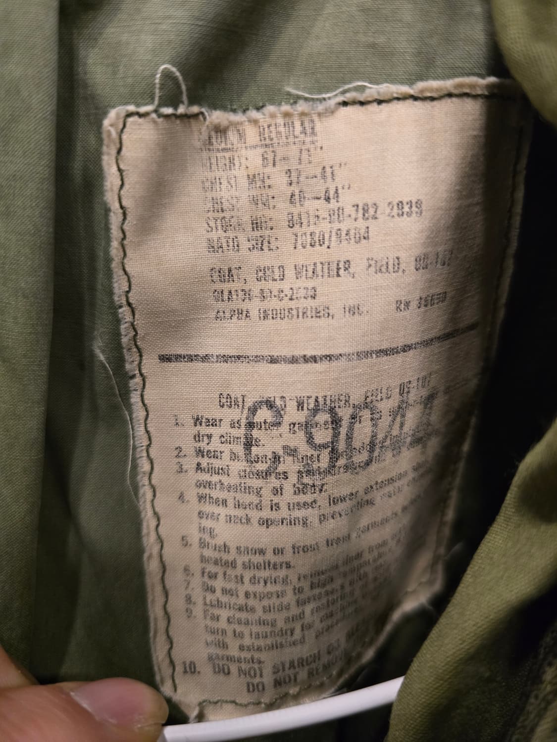 미군 M65 빈티지야상 상품이미지3