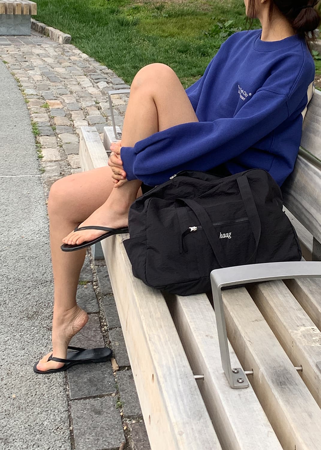 헤이그 더플 백 블랙 haag duffle bag black 상품이미지1