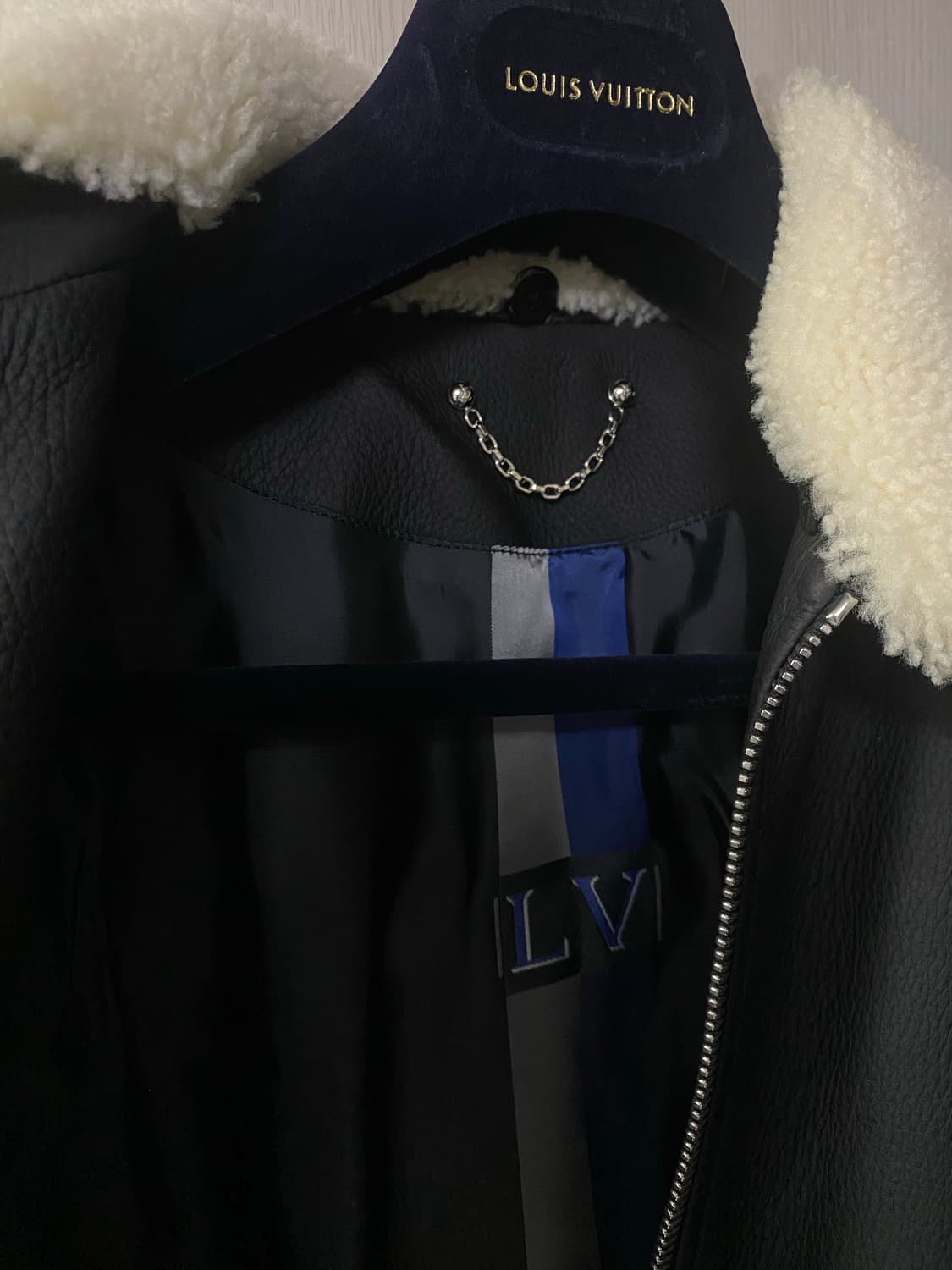 루이비통 사슴 가죽 자켓 무스탕 에비에이터 상품이미지3