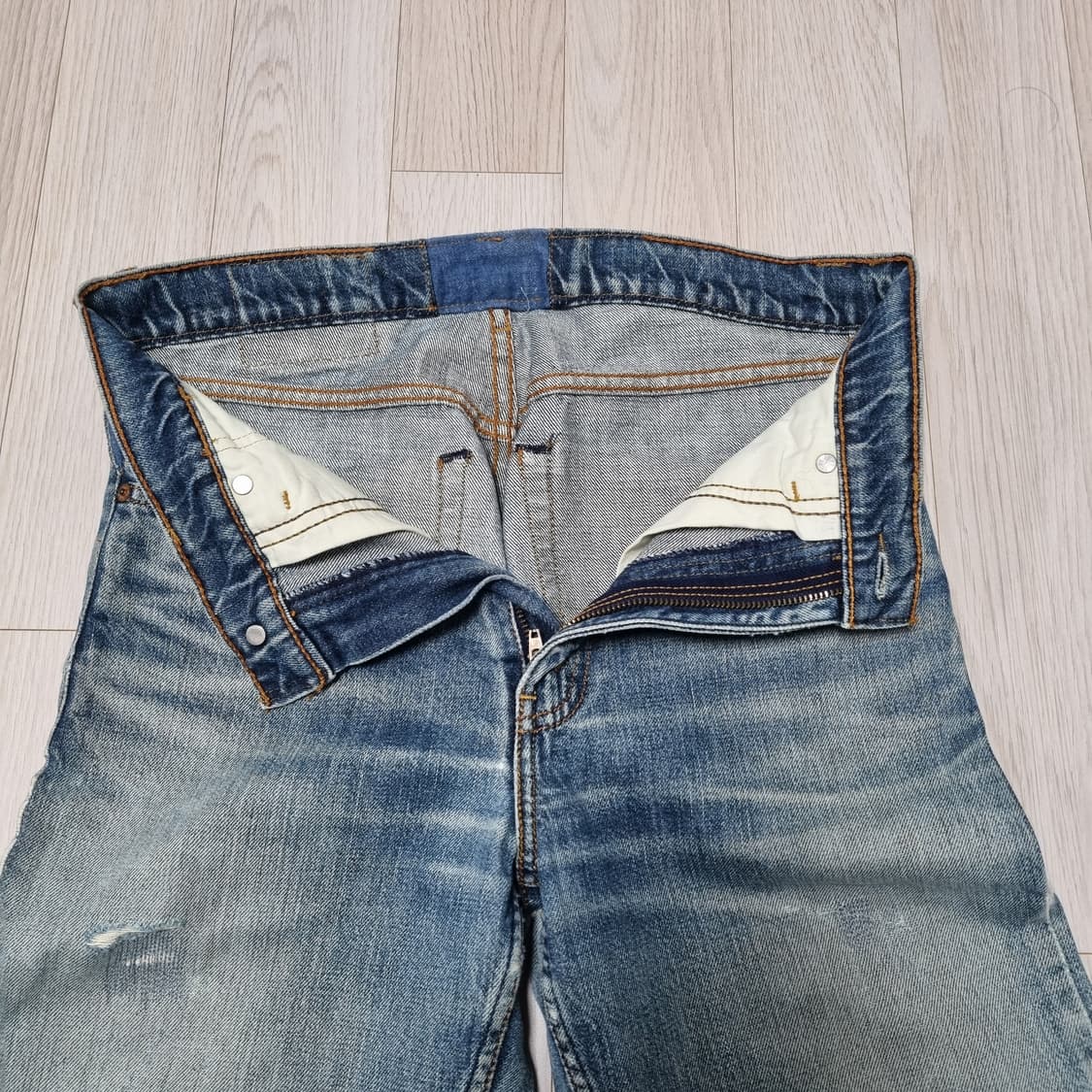 리바이스 재팬 509-0217 빈티지 워싱 데님 블루 청바지 상품이미지9