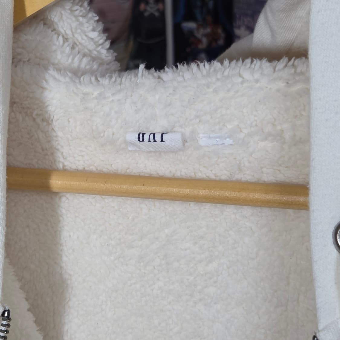 갭 화이트 골드 퍼 후드집업 상품이미지9