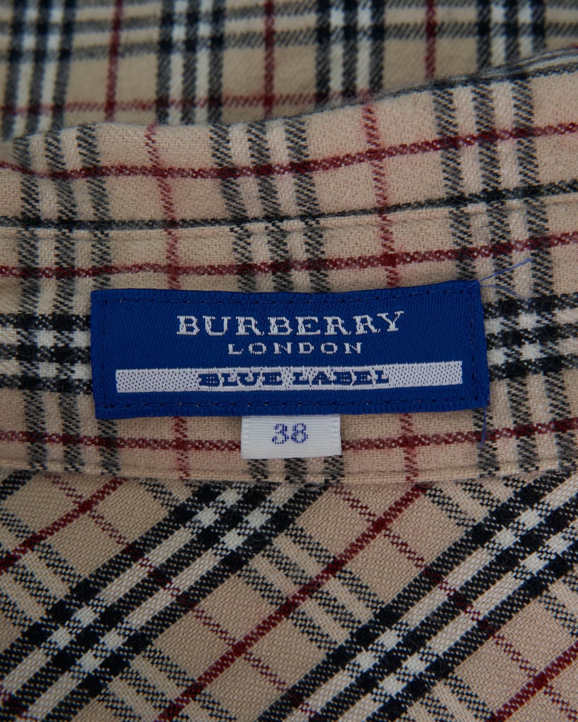 Burberry 블루라벨 레드 로고 노바체크 셔츠 상품이미지5