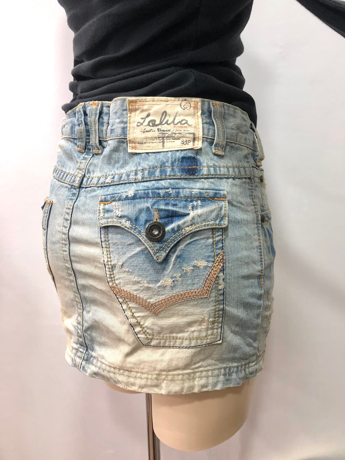 lolita jeans denim mini skirt 상품이미지4