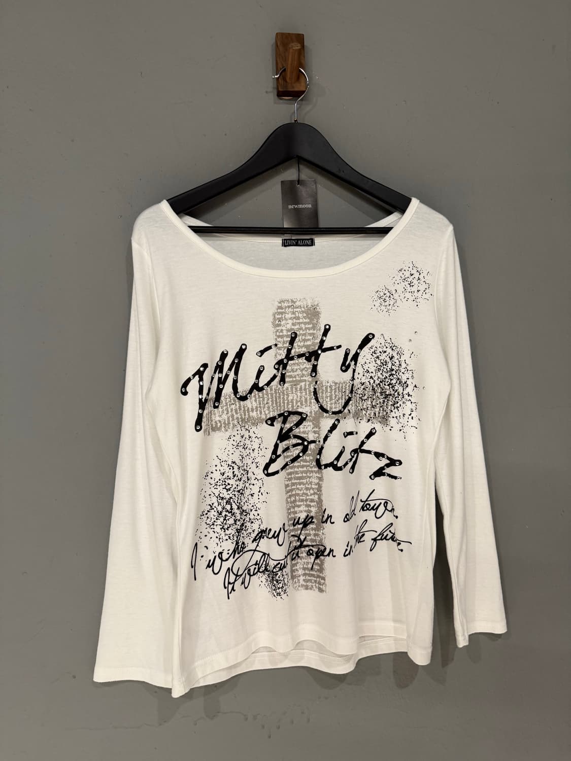 cross point lettering long sleeve 상품이미지5