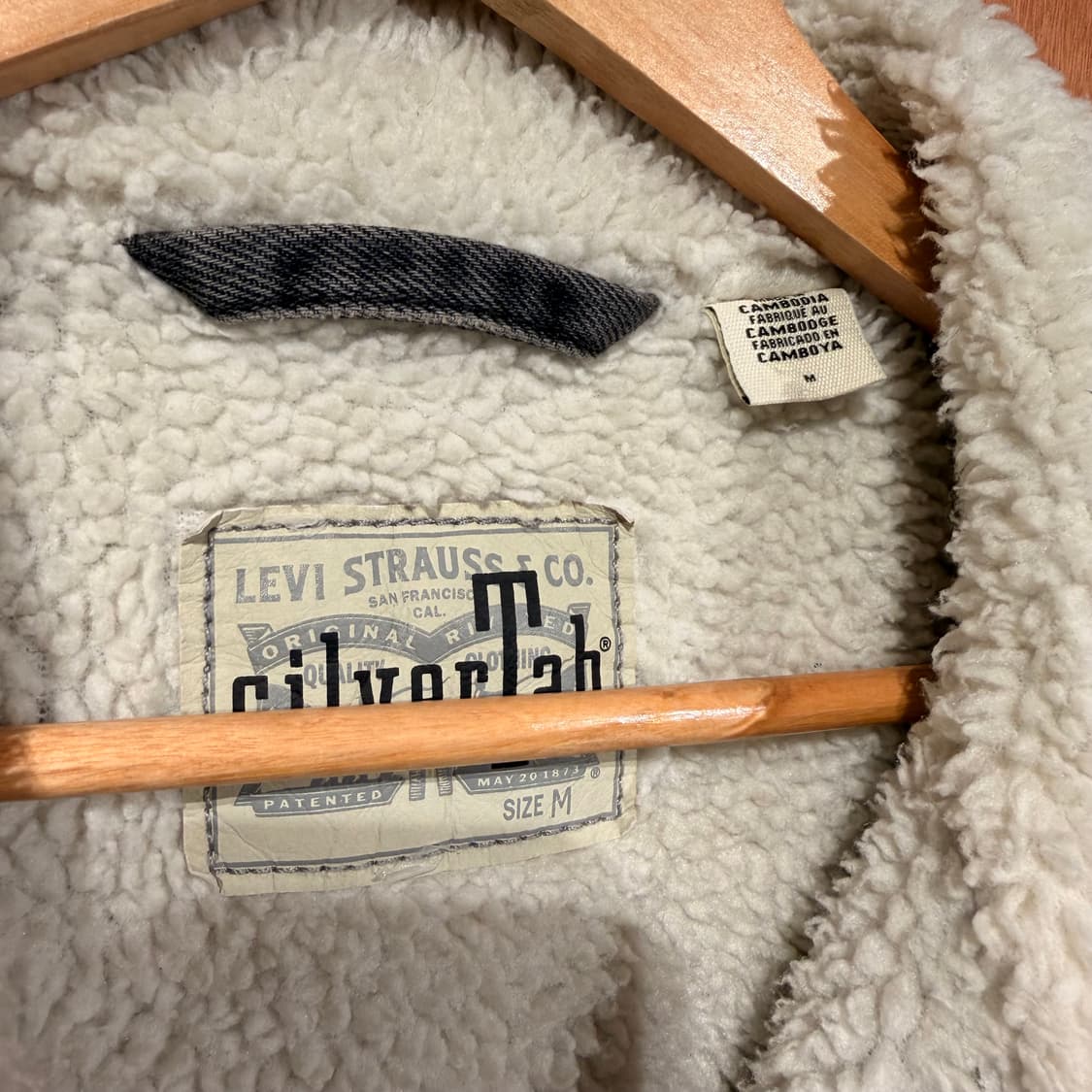 리바이스 실버탭 쉐르파 데님 트러커 자켓 M 105 상품이미지4