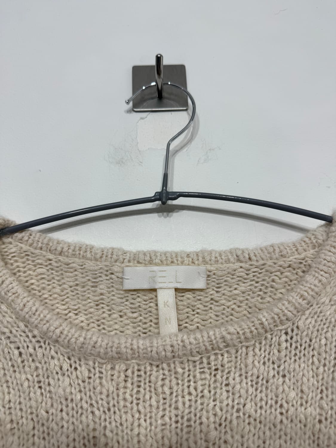 리엘 RE_L 스티치라인 크롭니트 free 상품이미지3