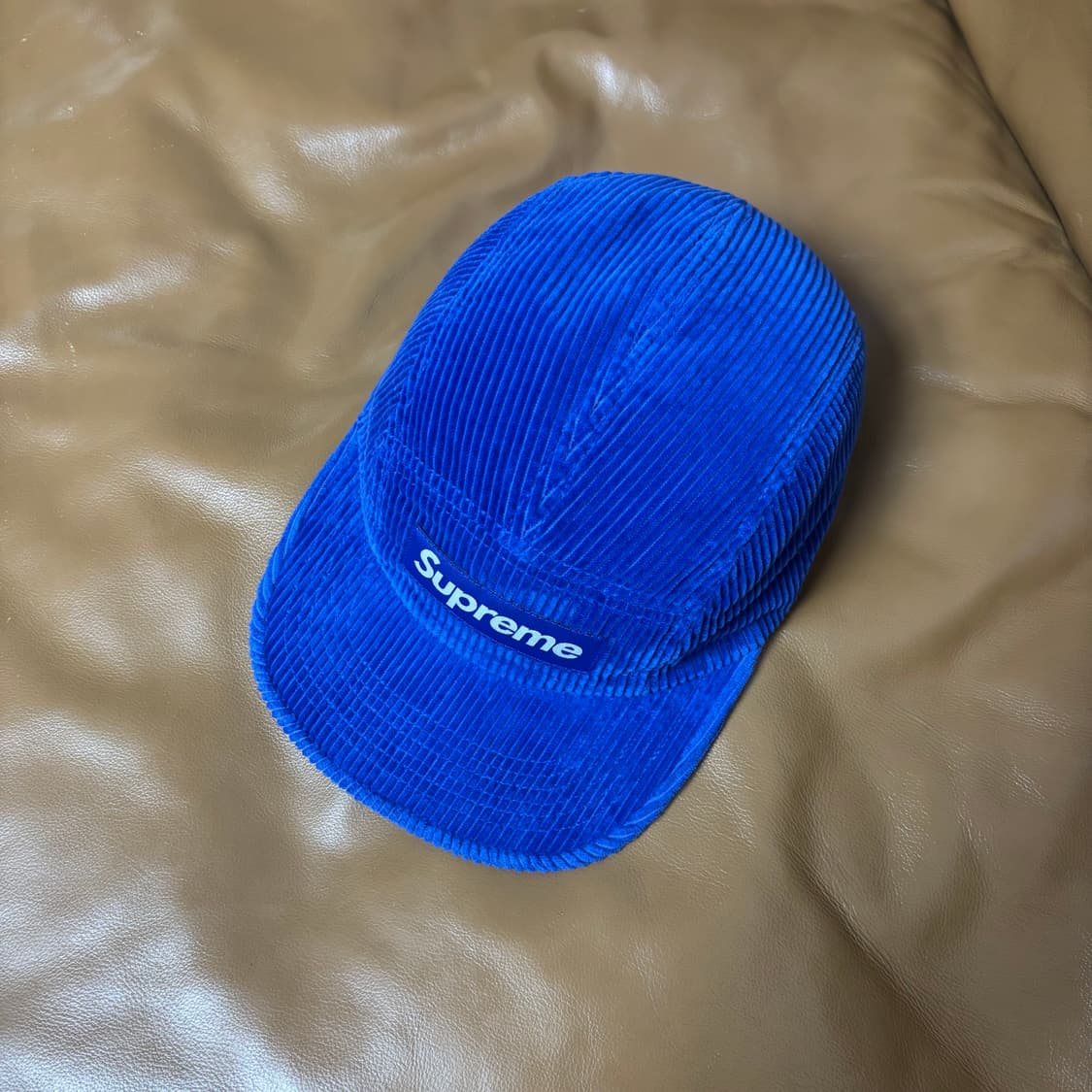 슈프림 캠프캡 모자 박스로고 24fw 코듀로이 로얄 상품이미지6