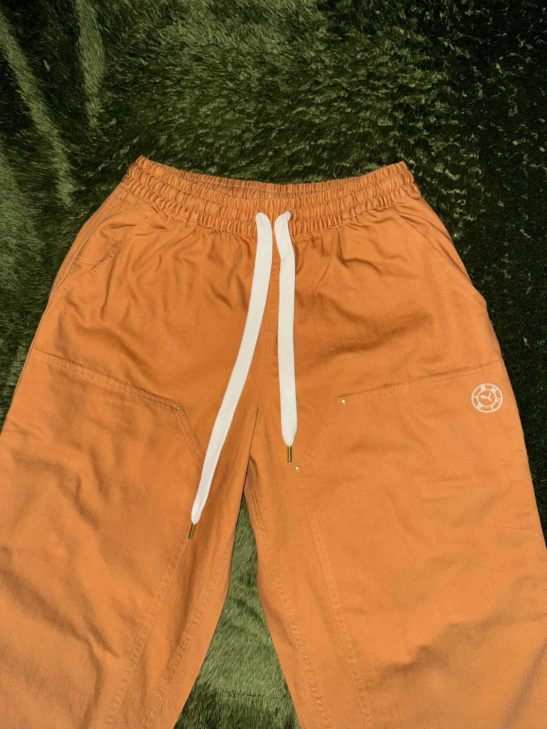[L,XL] 푸마 X 루드 루이지 릴렉스 핏 헤비 코튼 더블니 팬츠 탄 상품이미지5