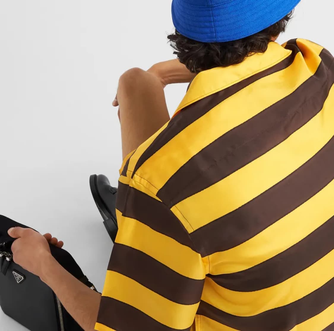 프라다 스트라이프 반팔 셔츠 상품이미지4