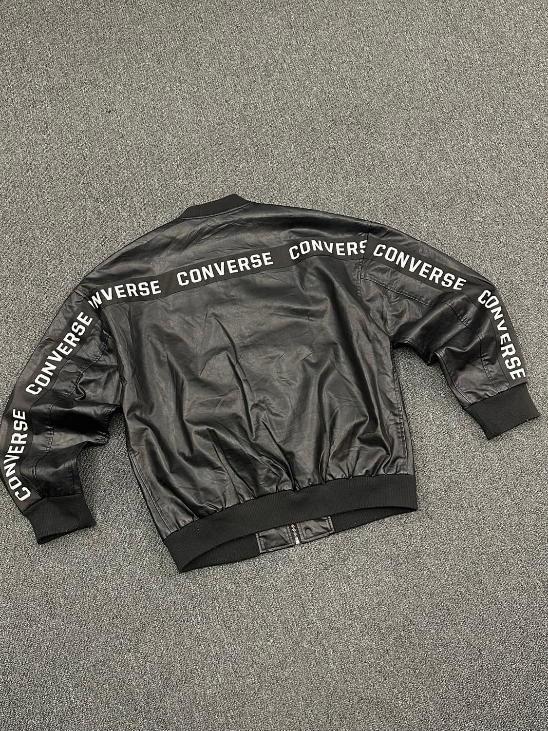 M)컨버스 빈티지 레더 바시티 자켓 상품이미지4