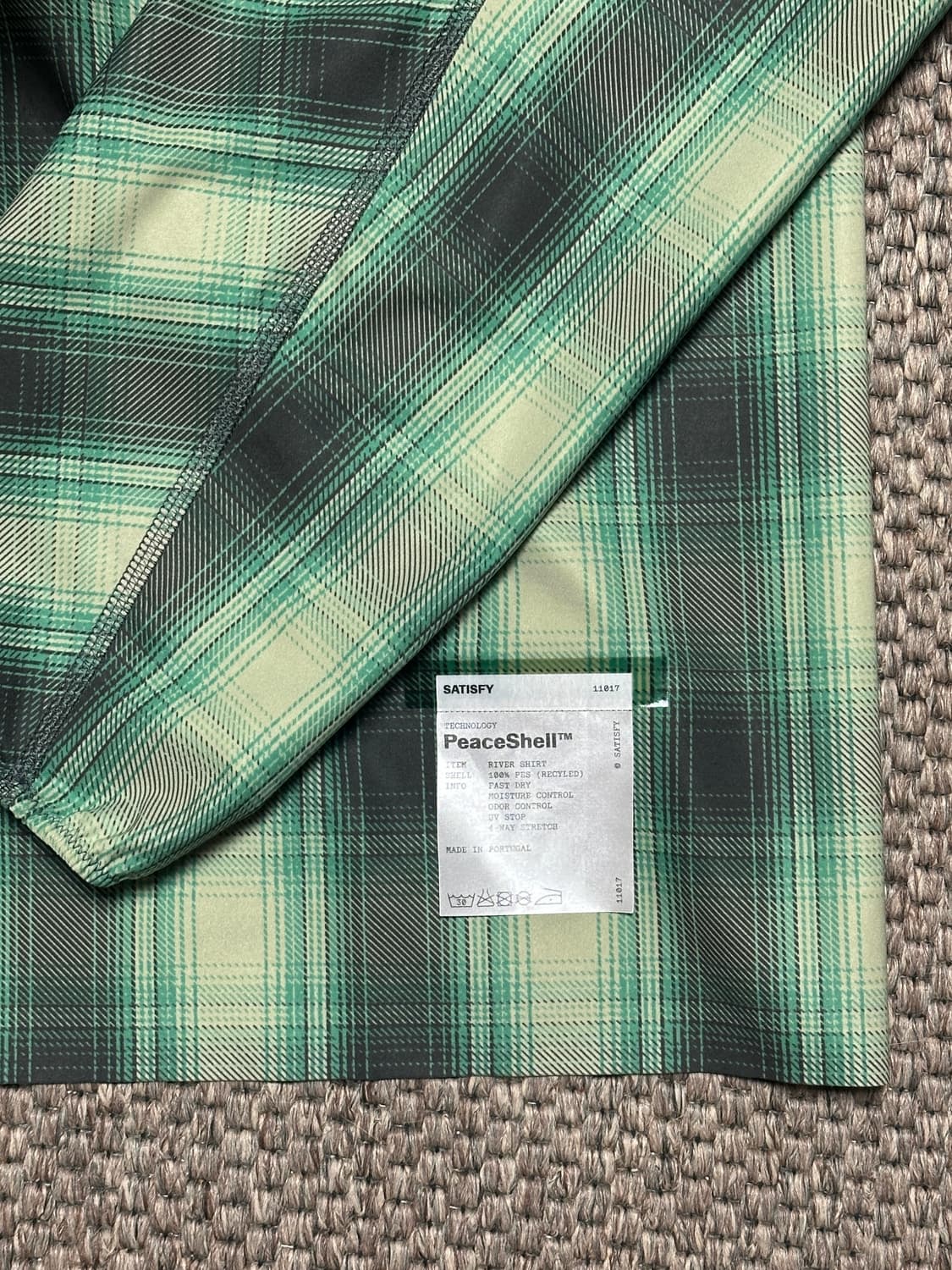 새티스파이 피스쉘리버셔츠 그린체크(XL) 상품이미지2
