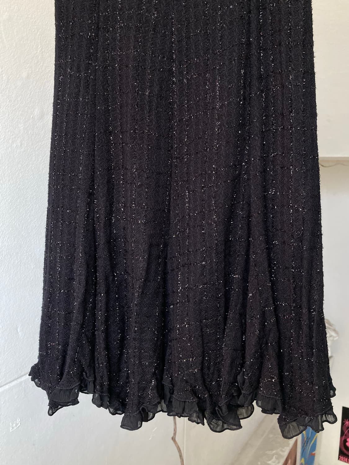 블랙 플레어 미디 스커트 상품이미지3