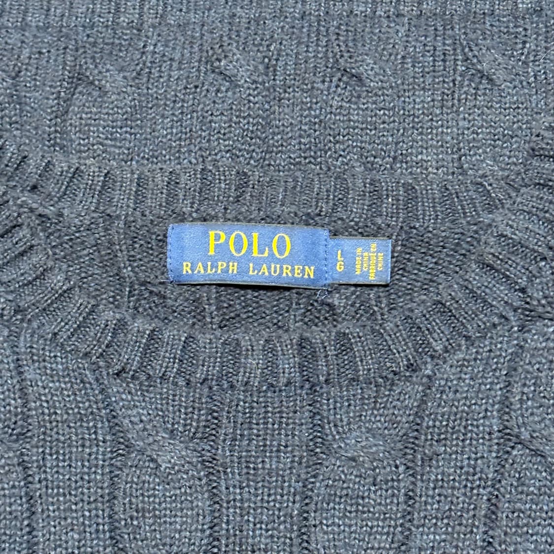 Polo Ralph Lauren 네이비 케이블 니트 상품이미지3