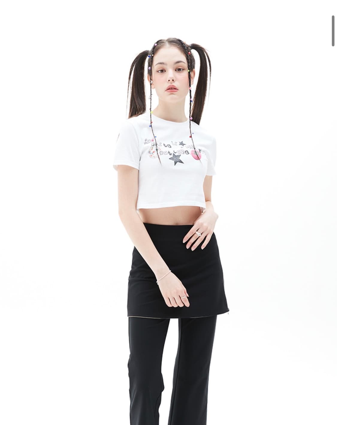 러브이즈트루 VS PICKY CROP TEE _ WHITE 상품이미지3