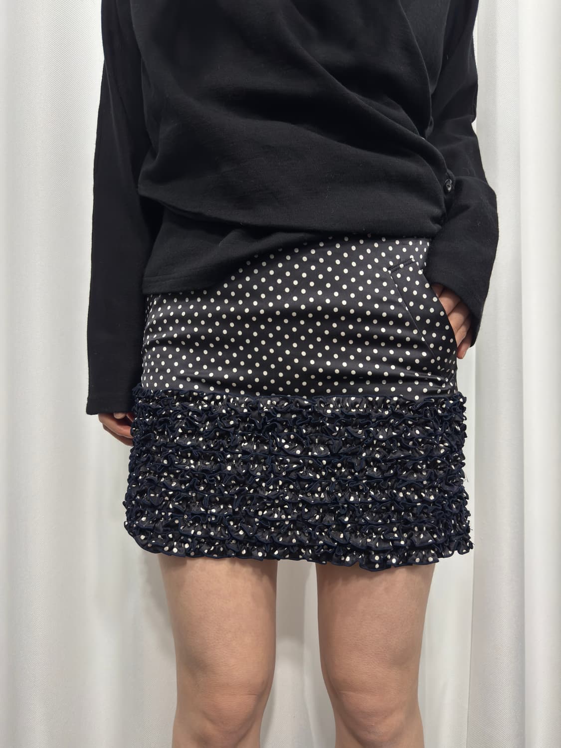 dot frill mini skirt 상품이미지1