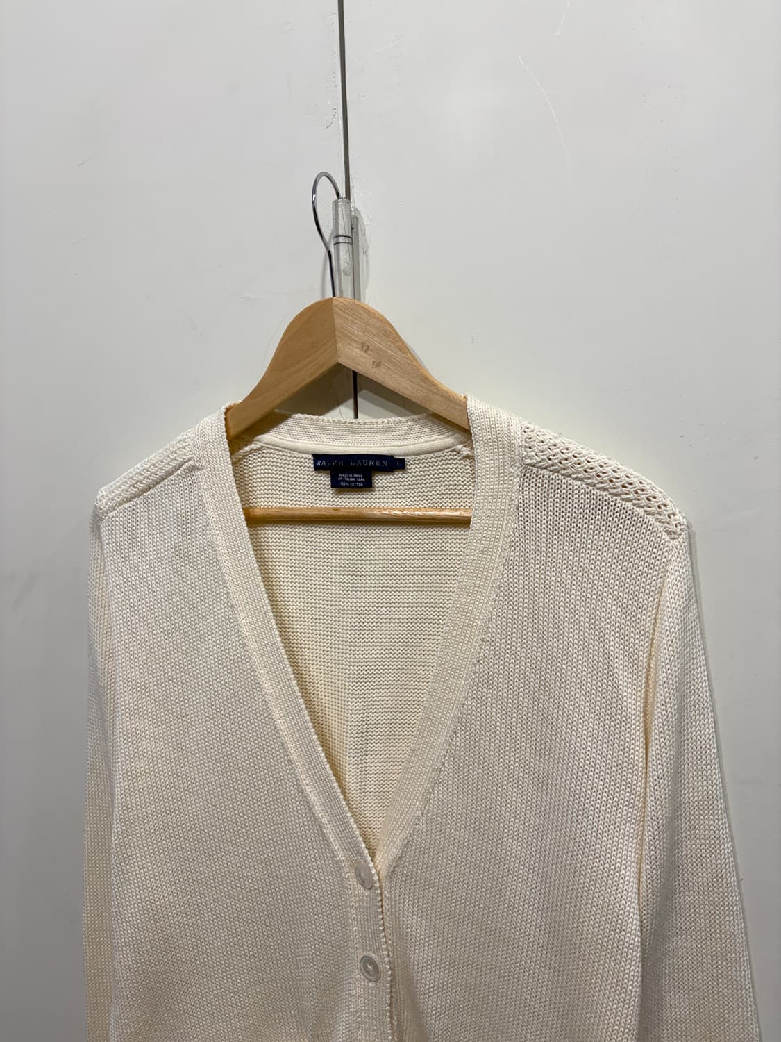 폴로 랄프로렌 아이보리 니트 가디건 상품이미지3