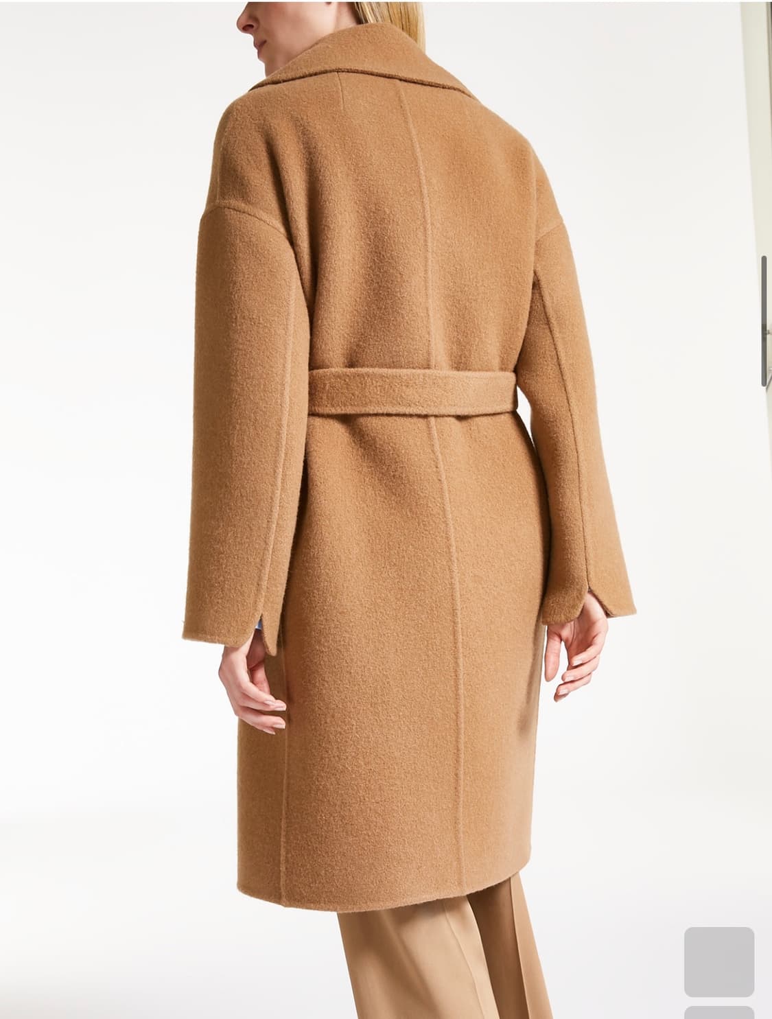 .IT44/ S 막스마라 앙고라 벨티드 롱슬리브 코트 상품이미지2