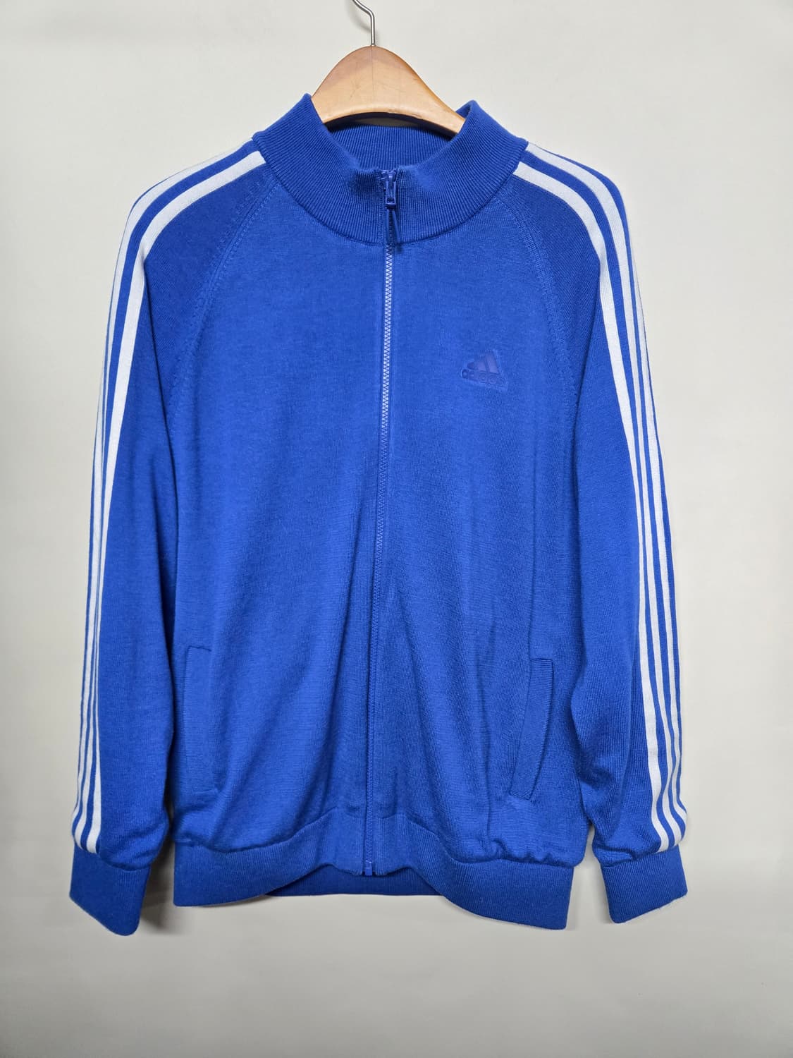 아디다스 블루 니트 집업 트랙탑 3XL 상품이미지1