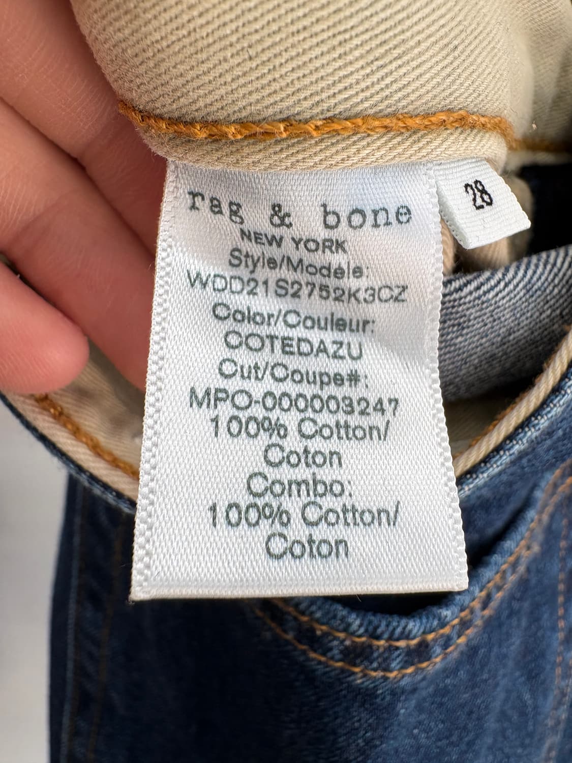 RAG & BONE (Made in USA) 데님팬츠 상품이미지8