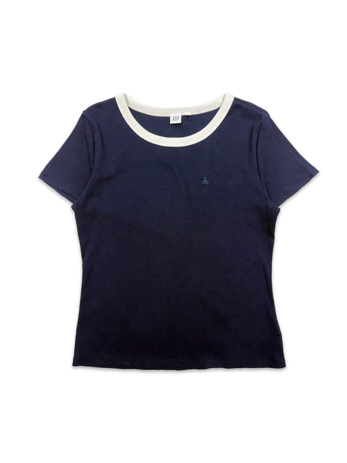 빈티지 GAP 네이비 미니 베어 슬림핏 반팔티 상품이미지1
