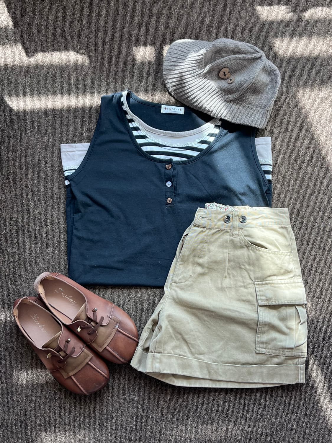 Timothy 단추 레이어드 블랙 슬리브리스 상품이미지10