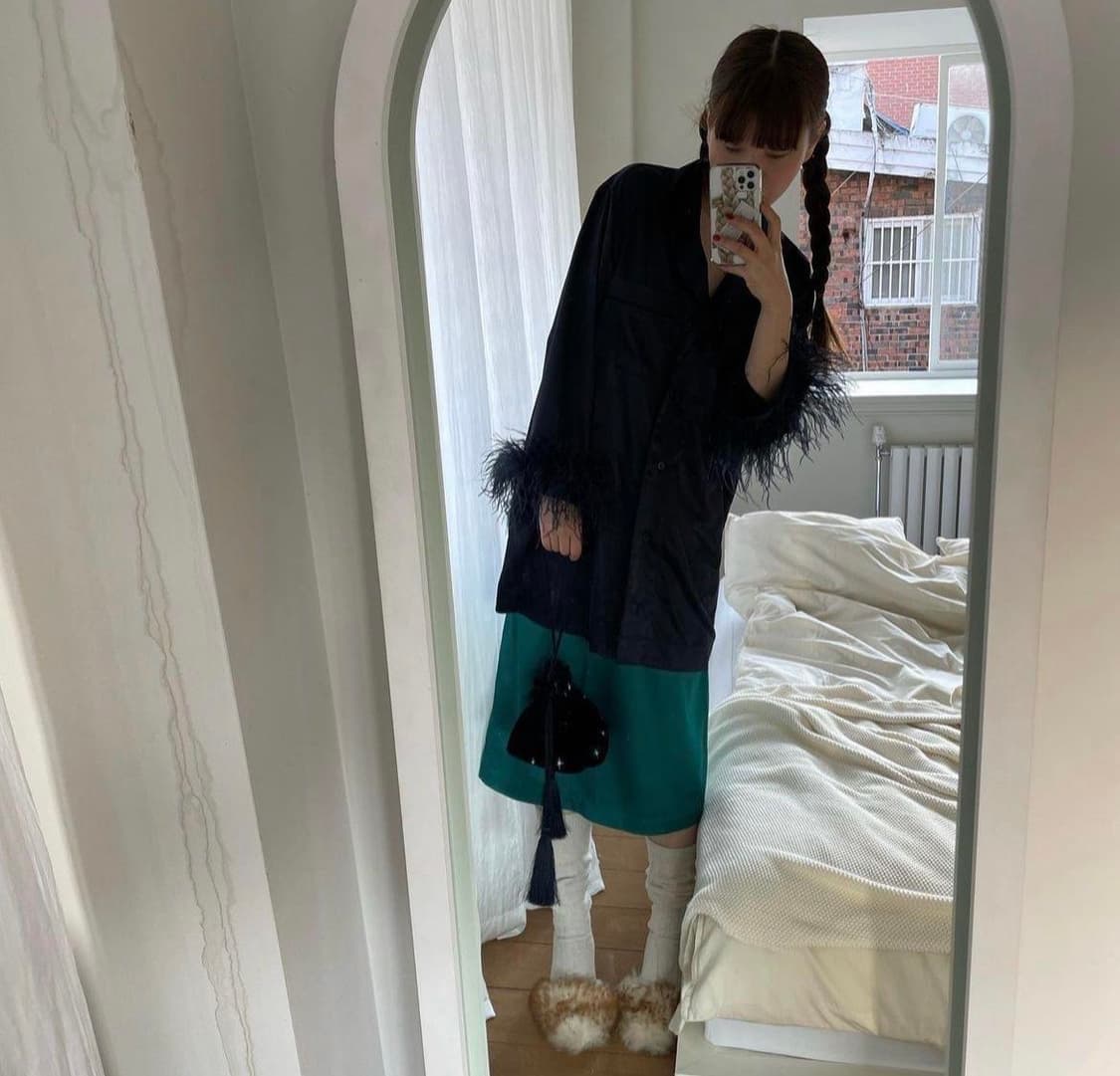 freckle twinkle velvet tassel bag 프레클 가방 상품이미지4