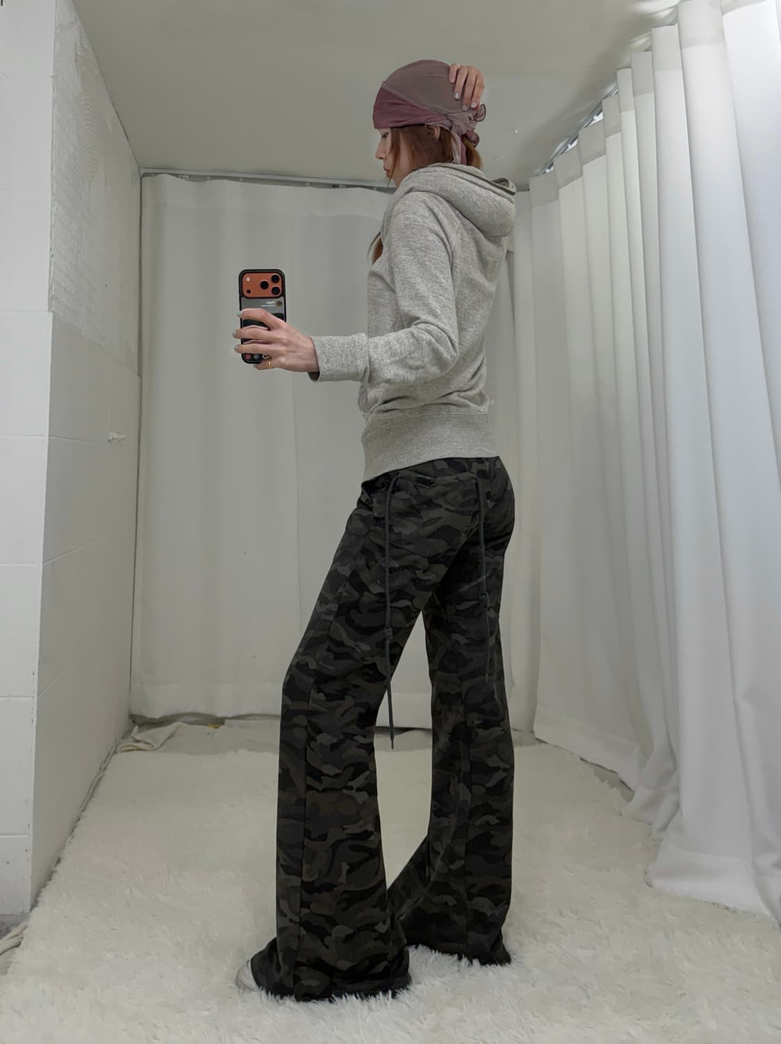 빈티지 카모 그런지 부츠컷 y2k 코디 세트 상품이미지2