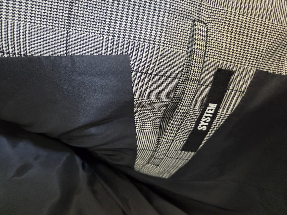 SYSTEM 남성 글렌체크 블레이저 100 상품이미지5