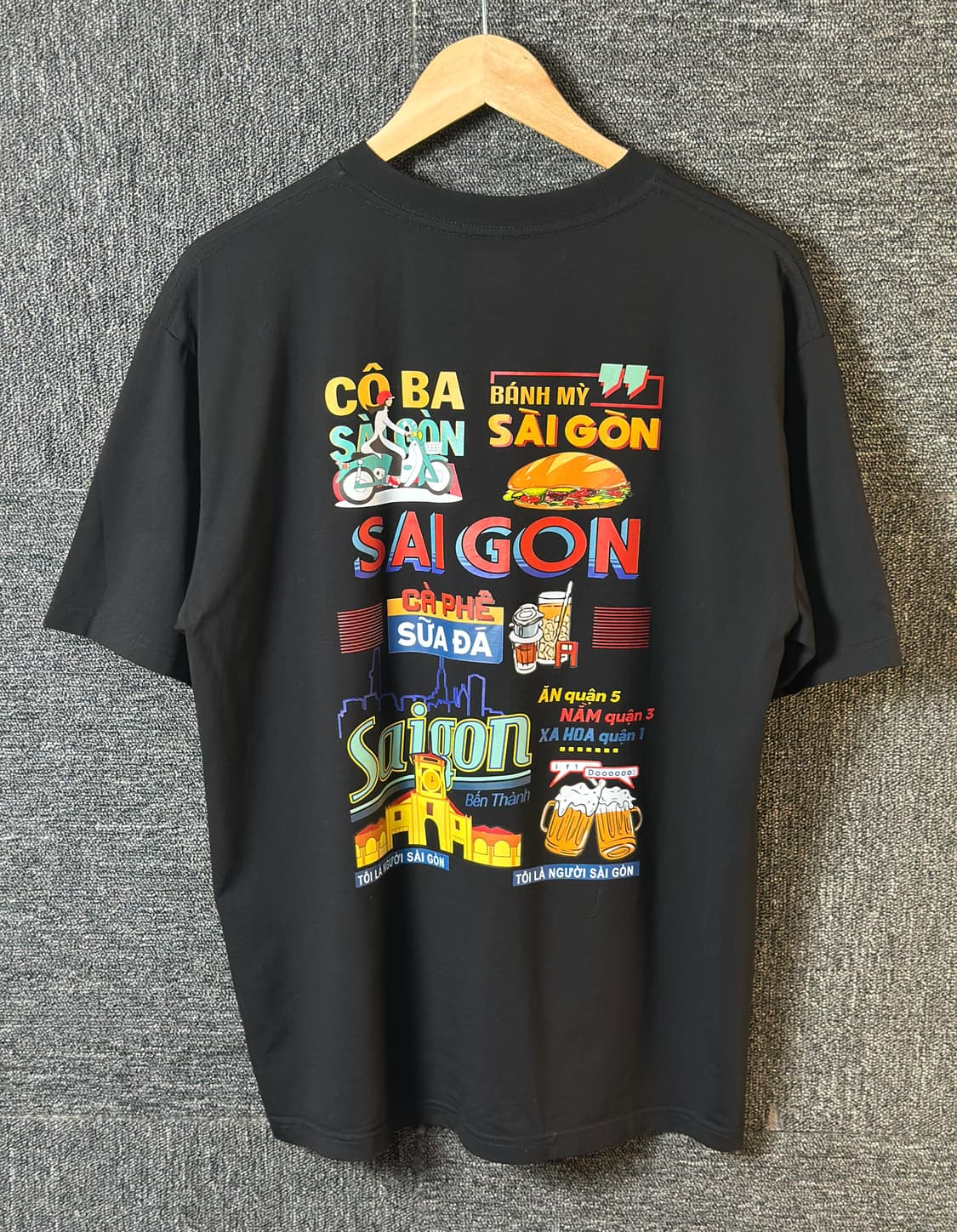 블랙 사이공 그래픽 반팔티 XL 상품이미지1