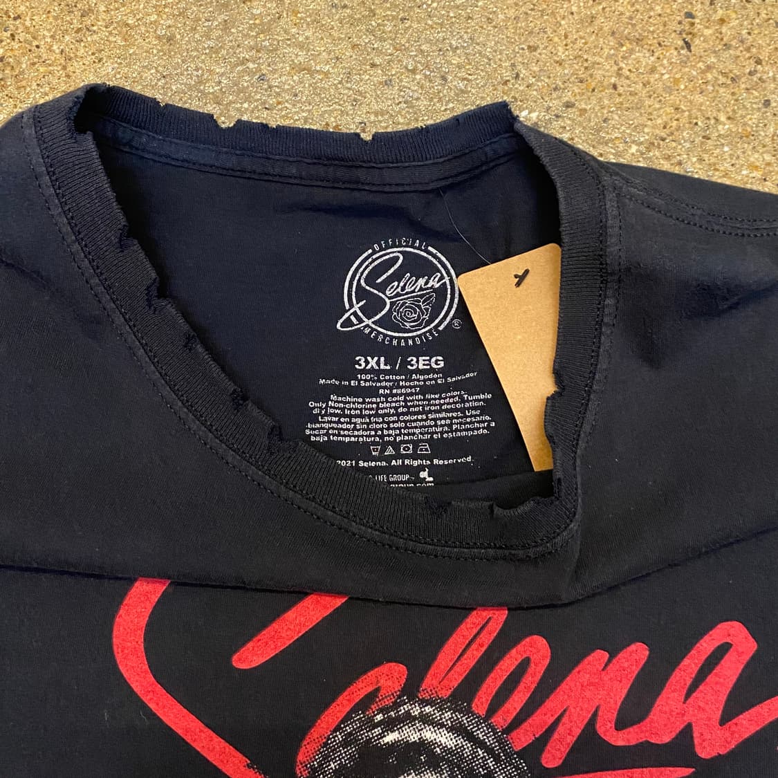 레어) 미국 빈티지 셀레나 프린팅 티셔츠 반팔티 락티셔츠 빅사이즈 상품이미지6
