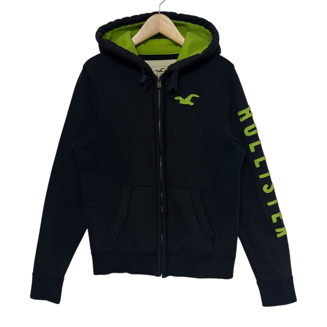 홀리스터 사이드라인 로고 후드집업 상품이미지1