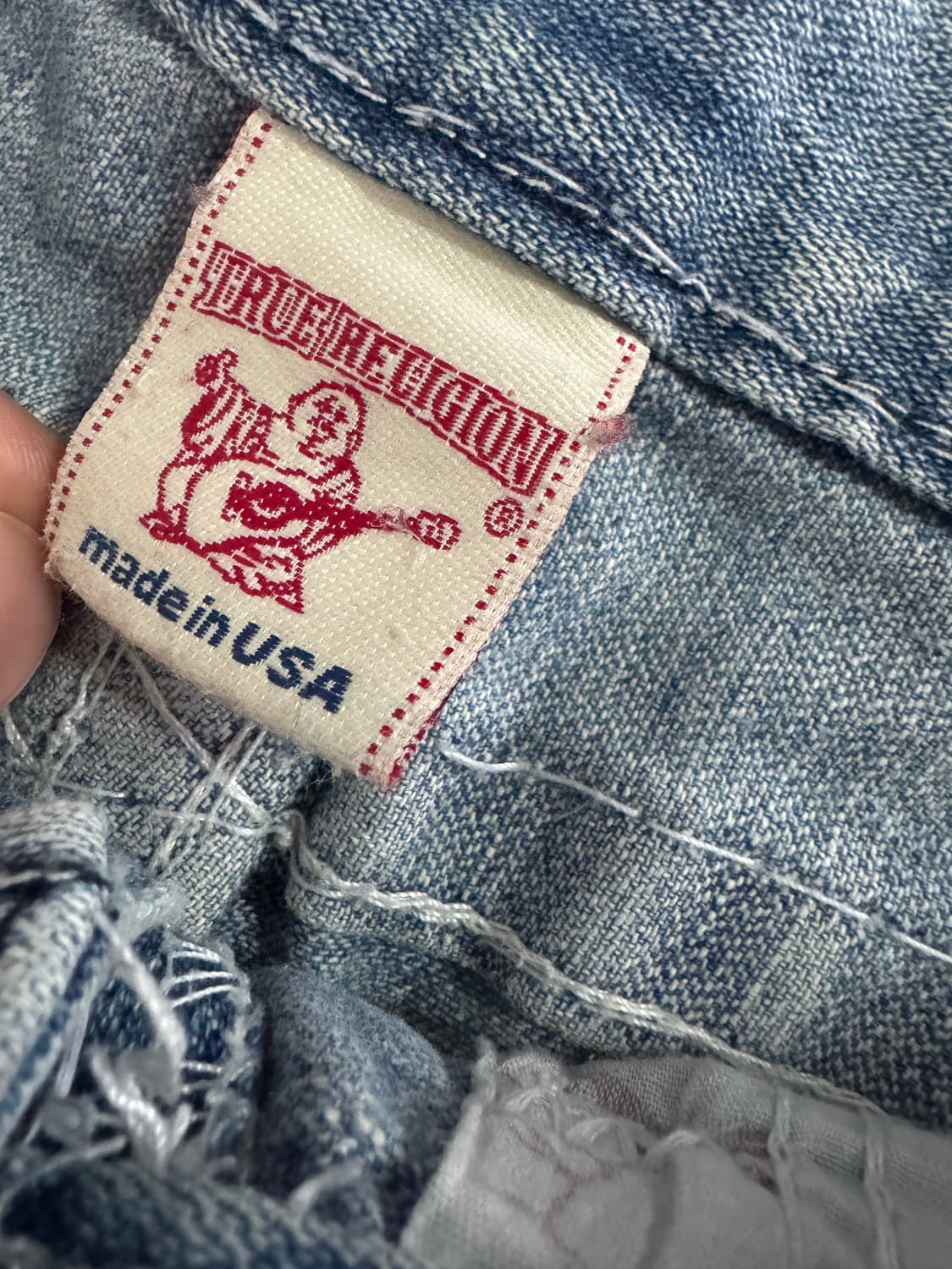 트루릴리전 부츠컷 빈티지 워싱 플레어 데님팬츠 32 상품이미지3