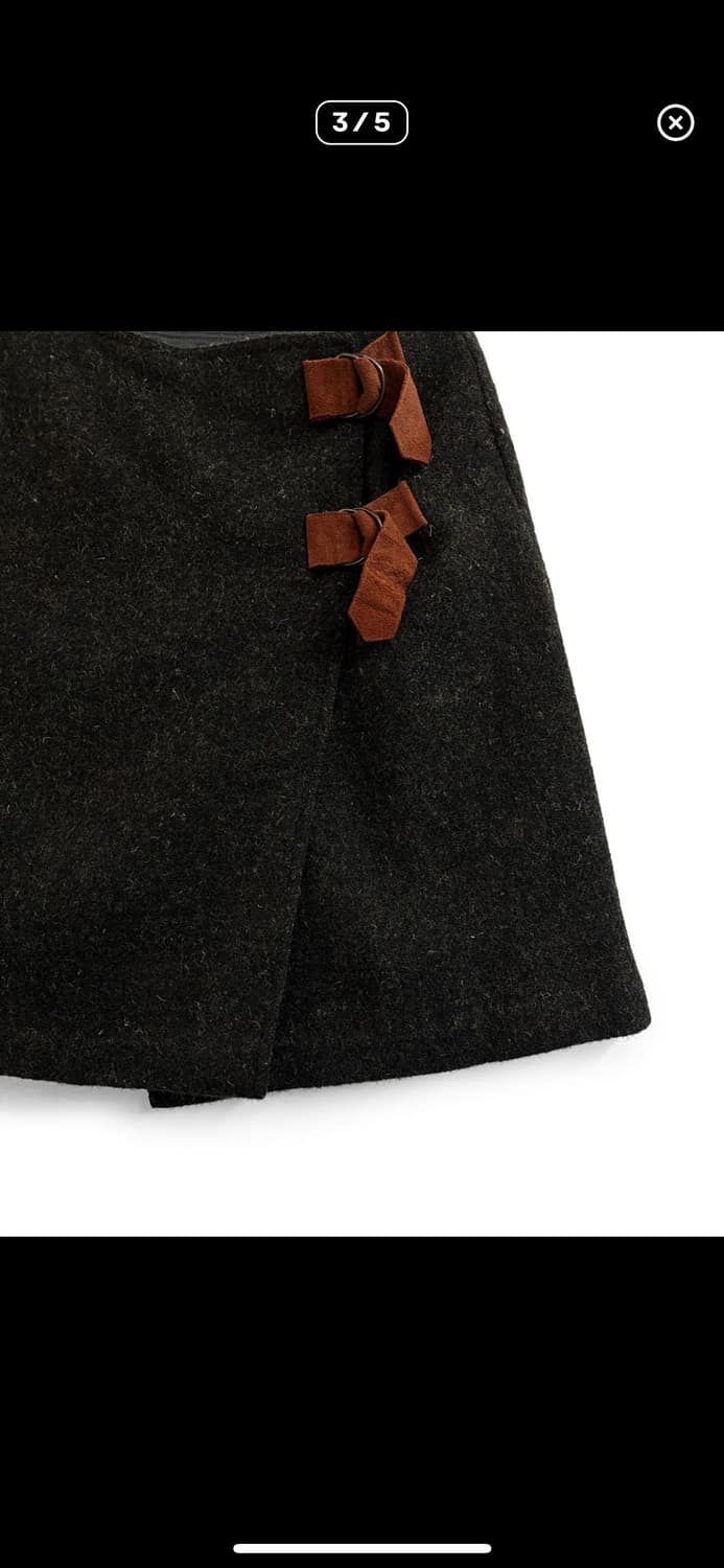 DKNY 울 랩 스커트 상품이미지3