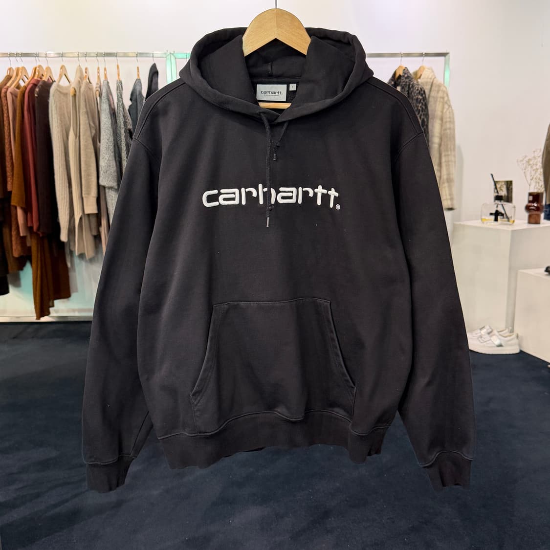 [L] 칼하트 로고 후드티 상품이미지1