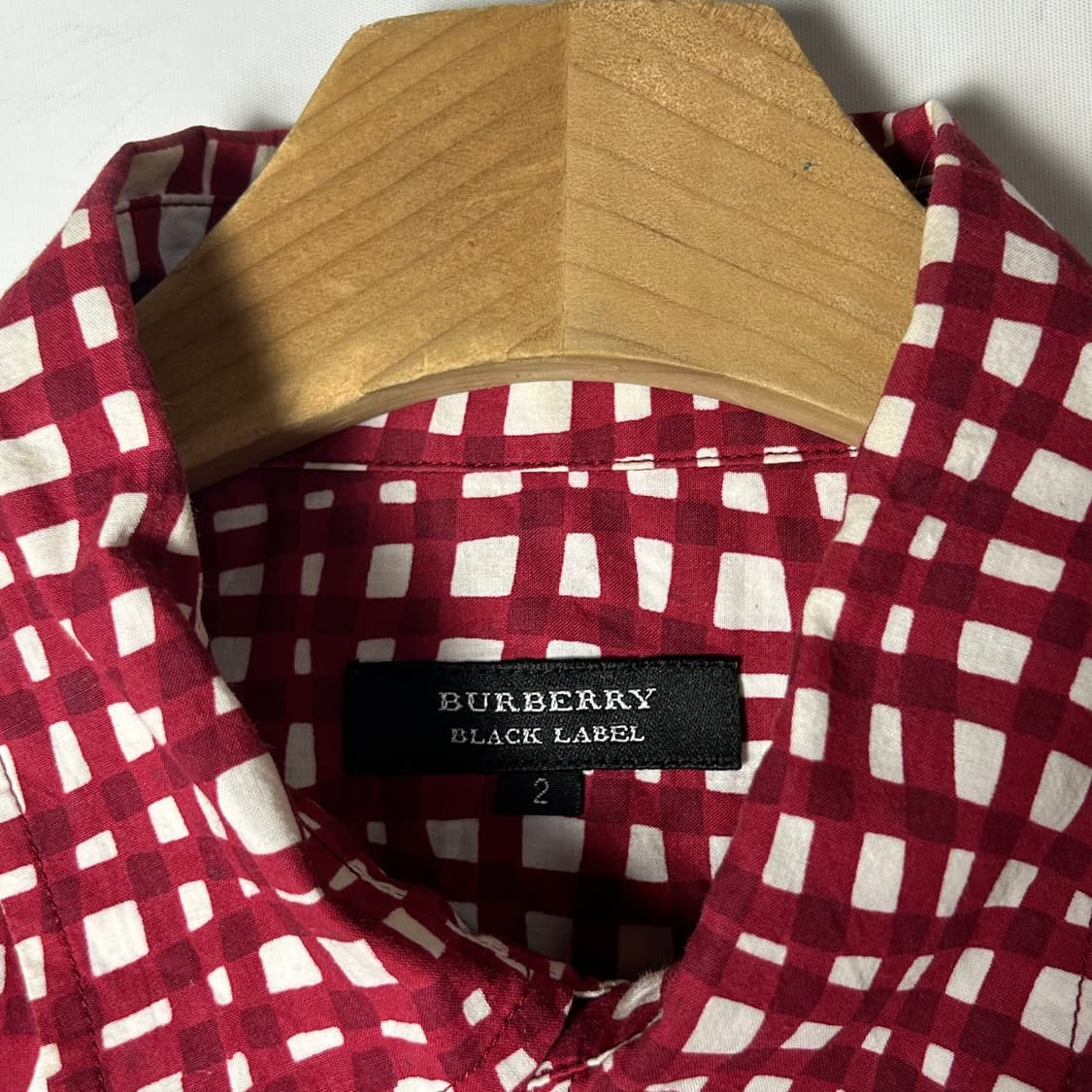 [BURBERRY] 버버리 블랙라벨 체크 반팔 셔츠 상품이미지4