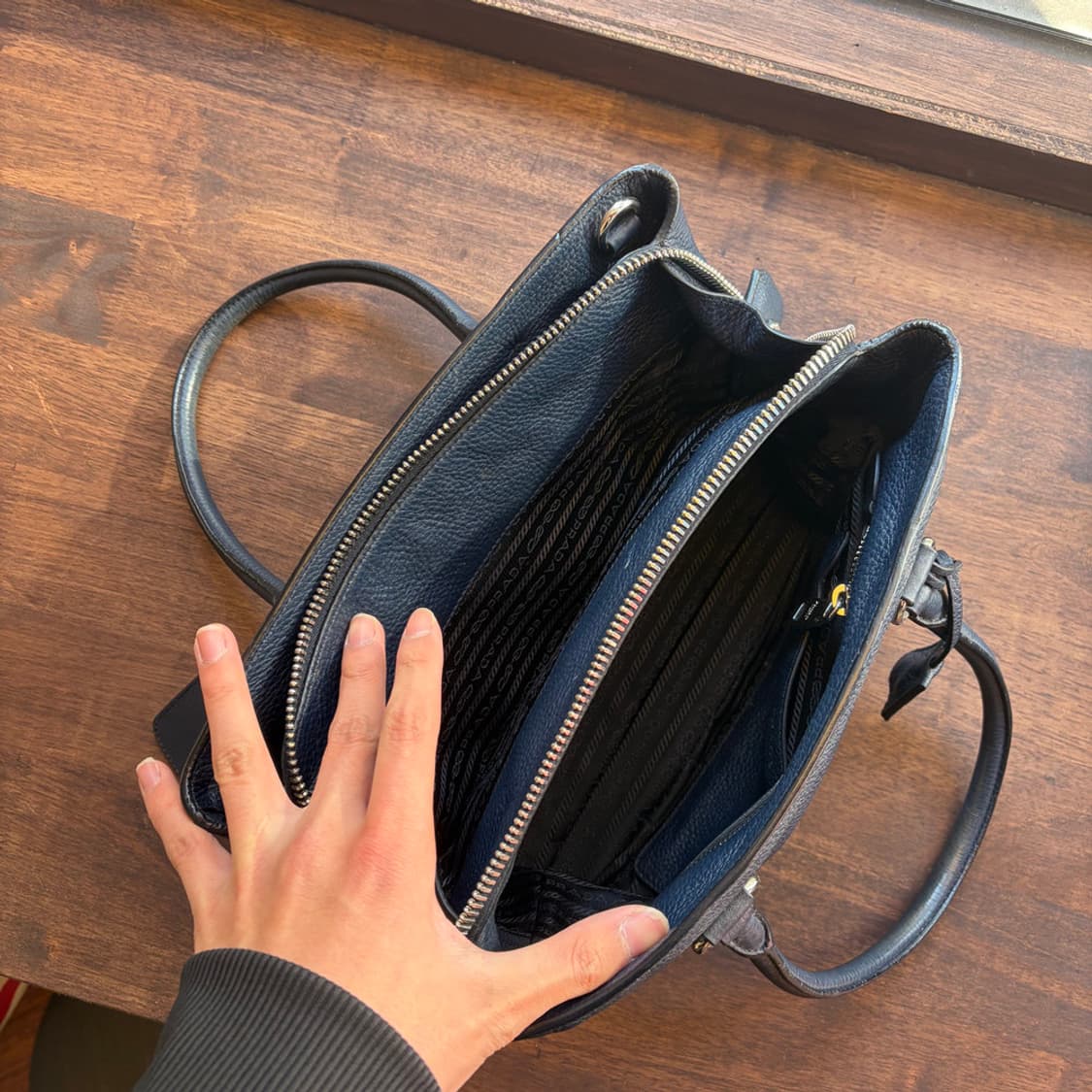 16063 - 프라다 다이노 비텔로 토트백 상품이미지7