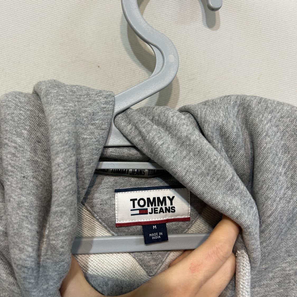 타미 진스 후드 티셔츠 M 상태최상 그레이 상품이미지2