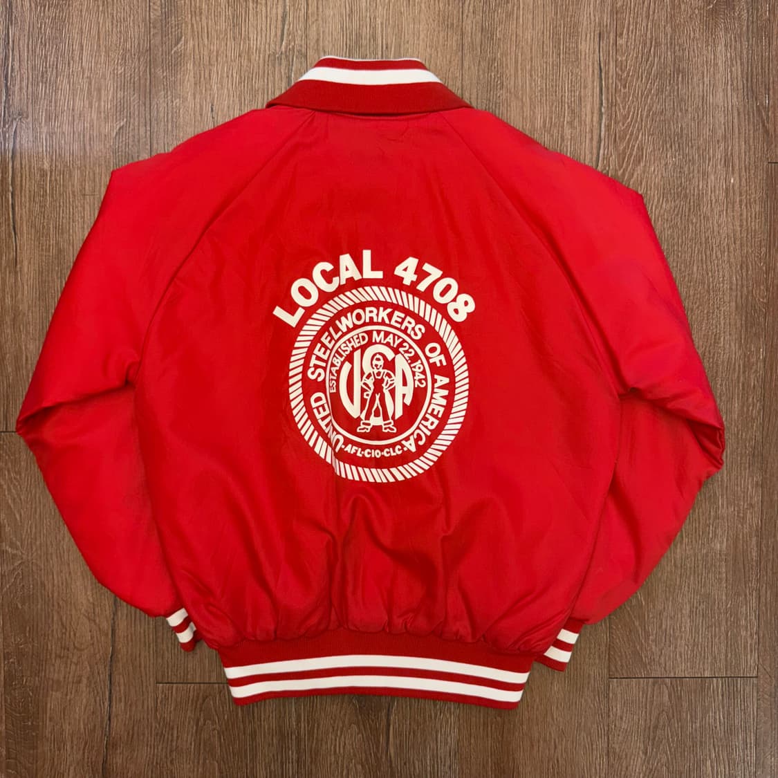 USA 빈티지 바시티자켓 레드 상품이미지2