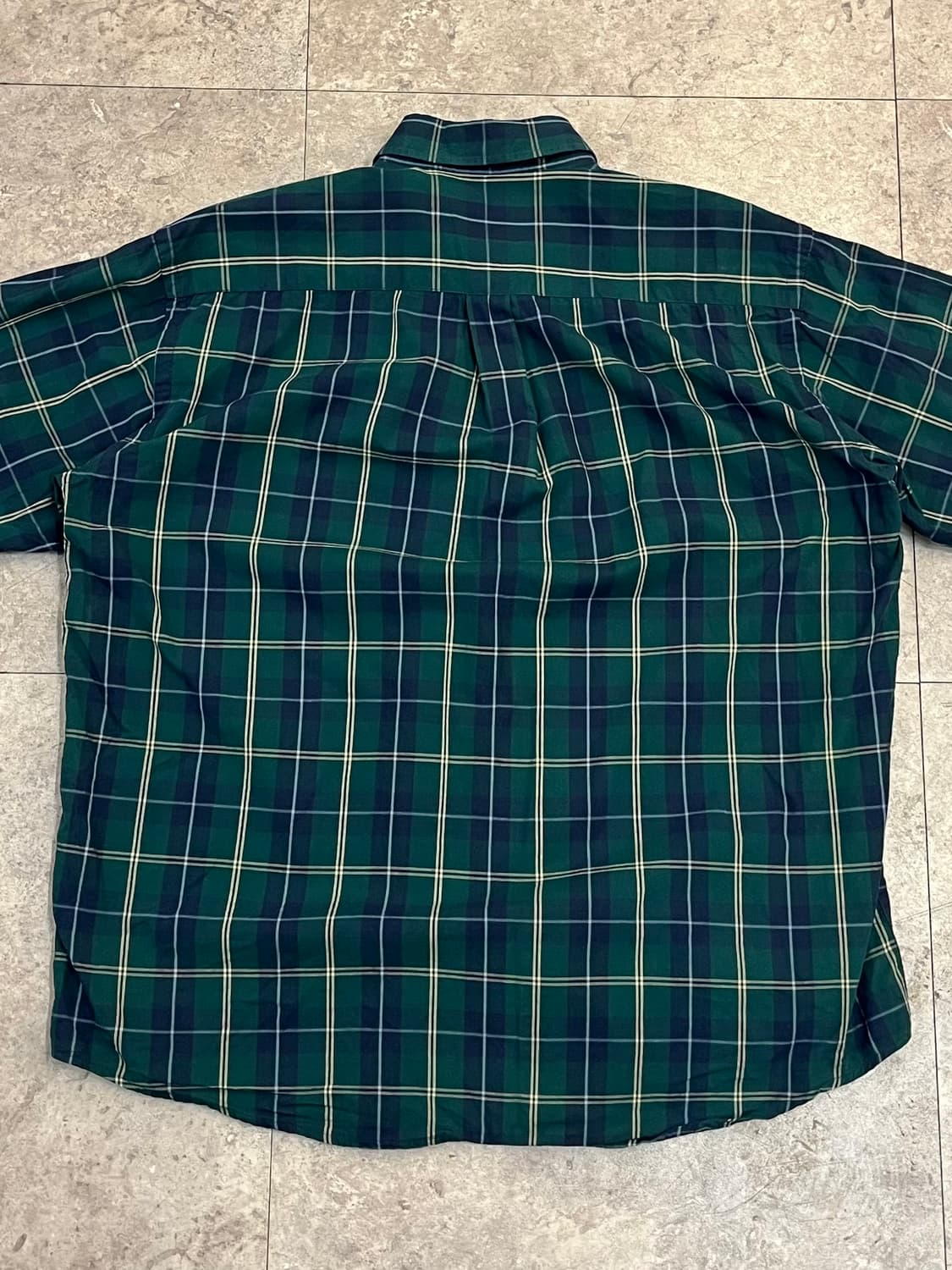 폴로 랄프로렌 체크 반팔 셔츠 그린 100 #csz3397 상품이미지8