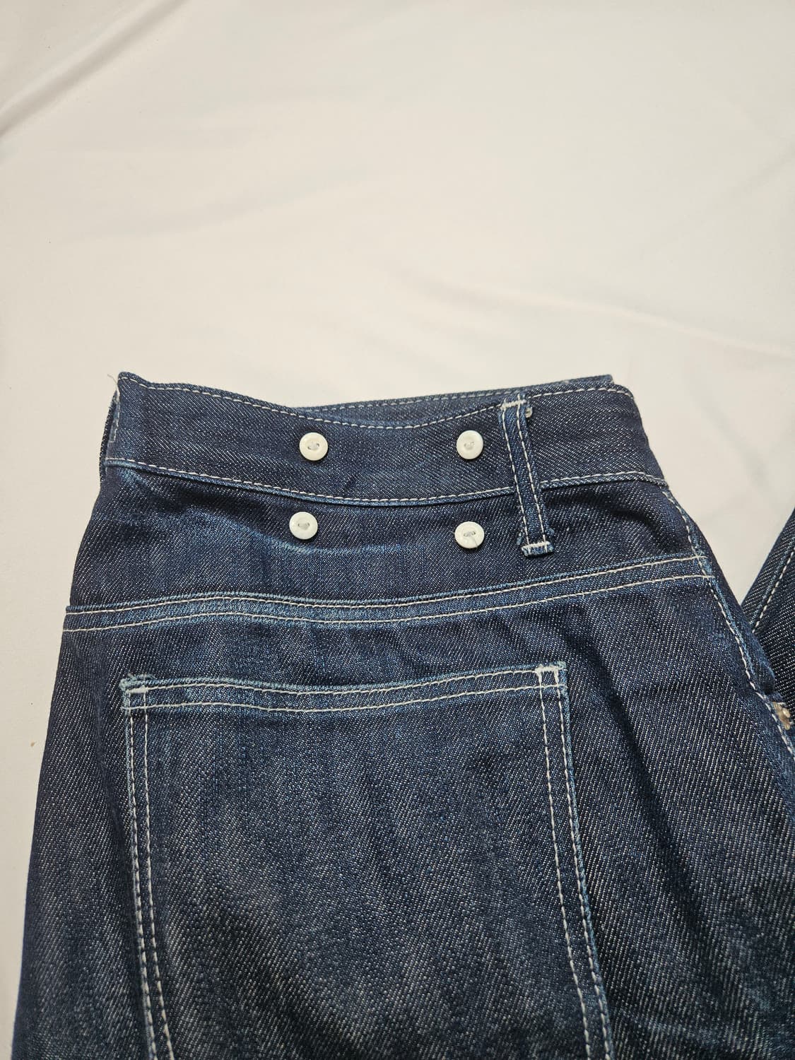 WAAR 와르 스티치 생지 데님팬츠 프리미엄진 L 상품이미지2